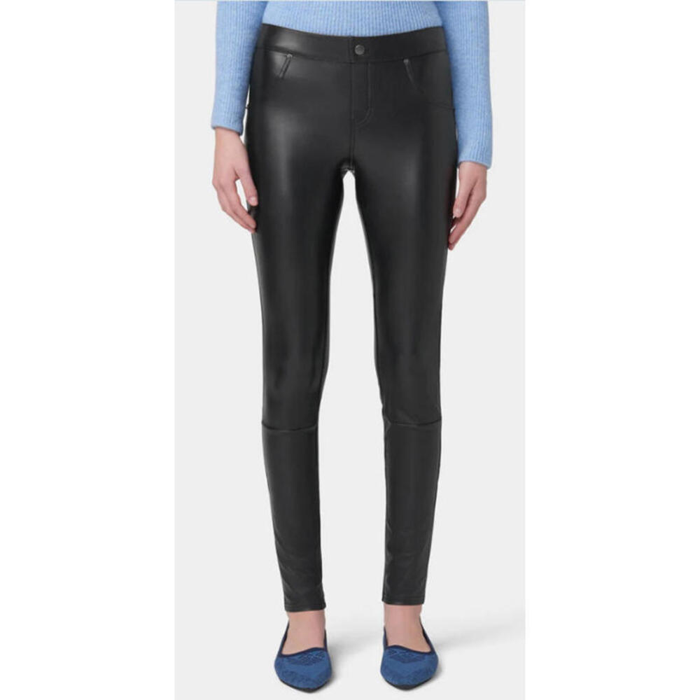HUE Leatherette Leggings | M | Goth Biker Moto Stretch Fit